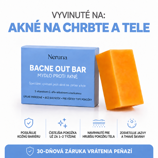 Neruna™ – mydlo proti akné na chrbte
