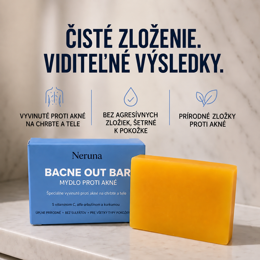 Neruna™ – mydlo proti akné na chrbte